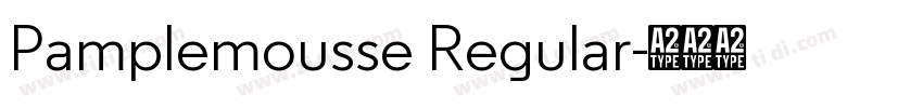 Pamplemousse Regular字体转换